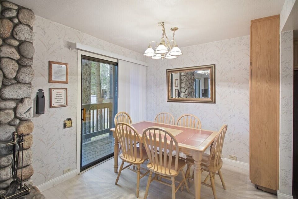 Dining Room with Slider to Outside Balcony