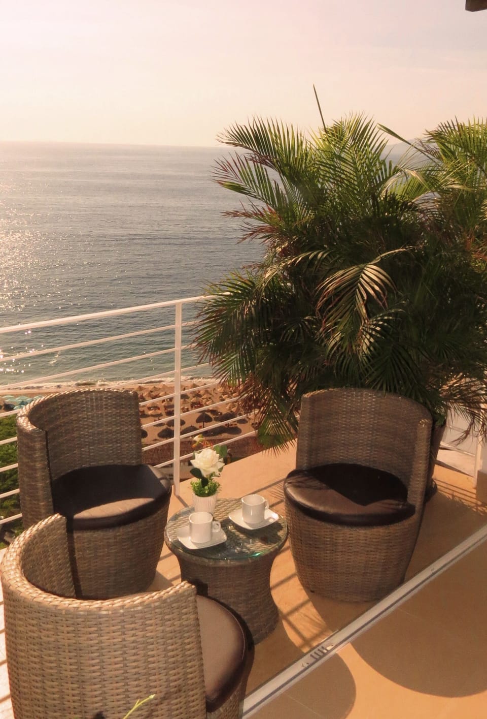 enjoy the beautiful view from your balcony