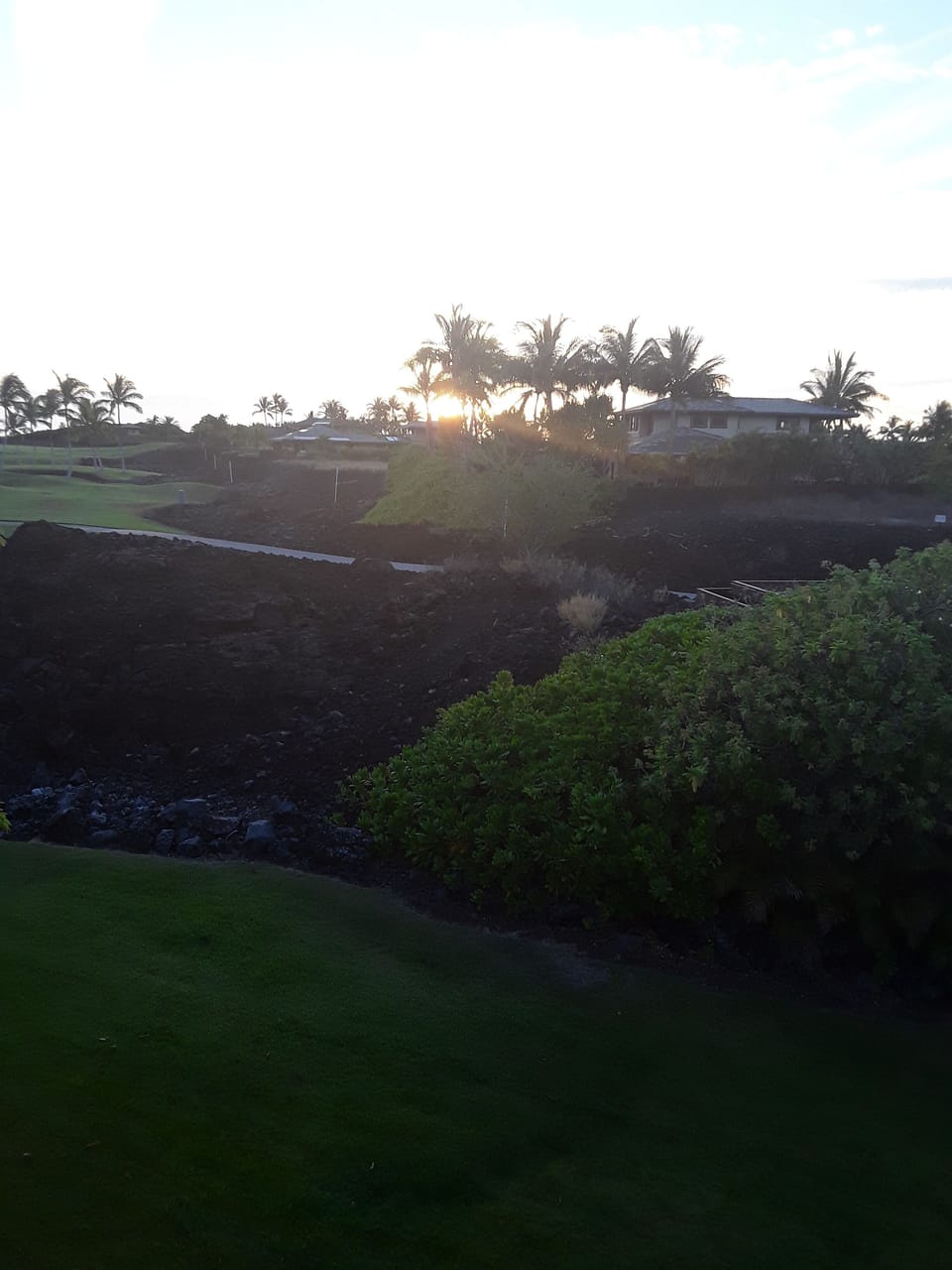 Sunset view from the Lanai