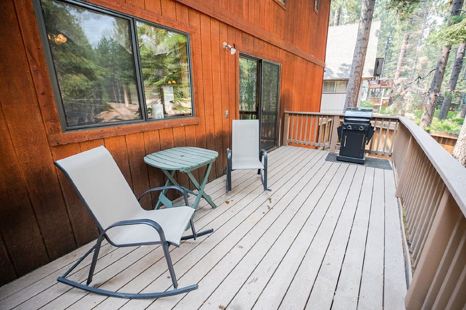 Sunny deck for morning coffee or evening cocktails