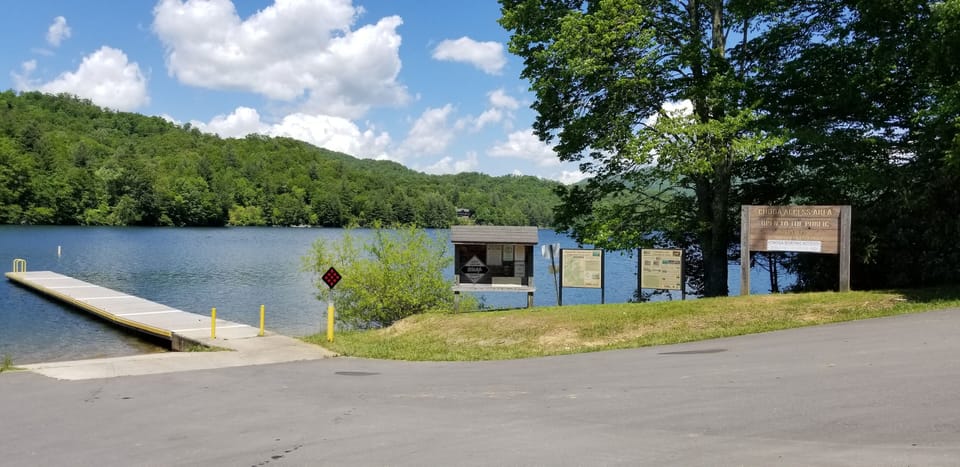 boat ramp at the entryway of our community 