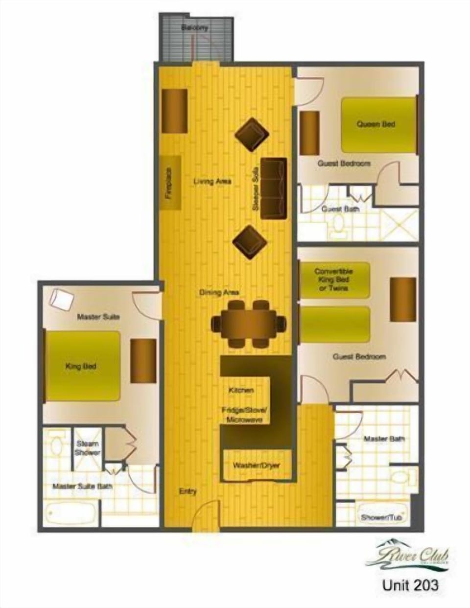Floor Plan for 203