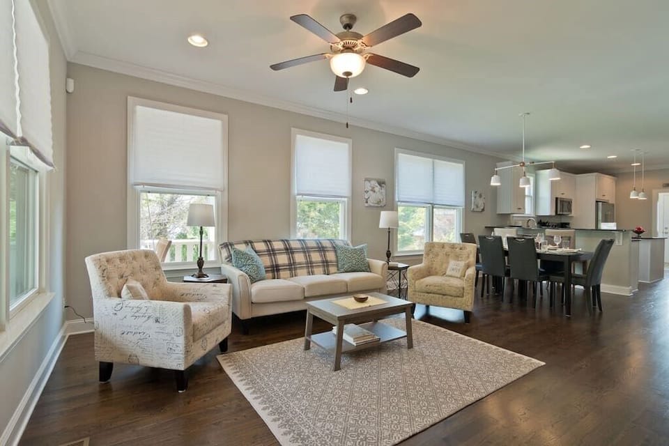 Our home has a spacious, open floor plan.