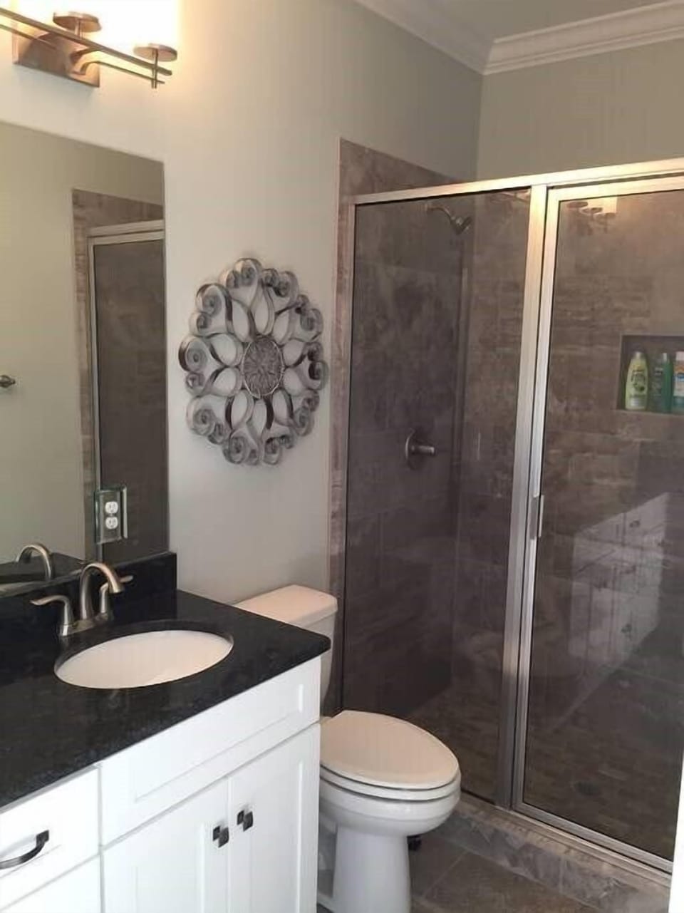 Our clean bathroom is the perfect place to freshen up.