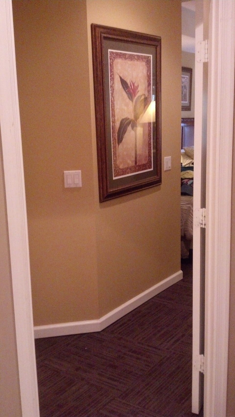 Looking from entry into unit A