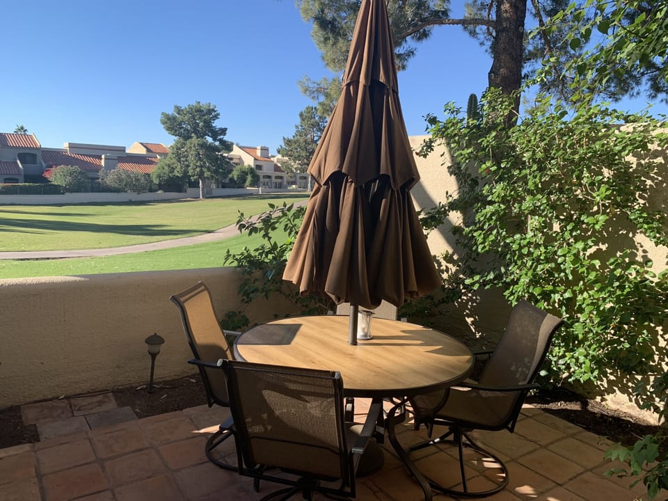 Patio Table and umbrella