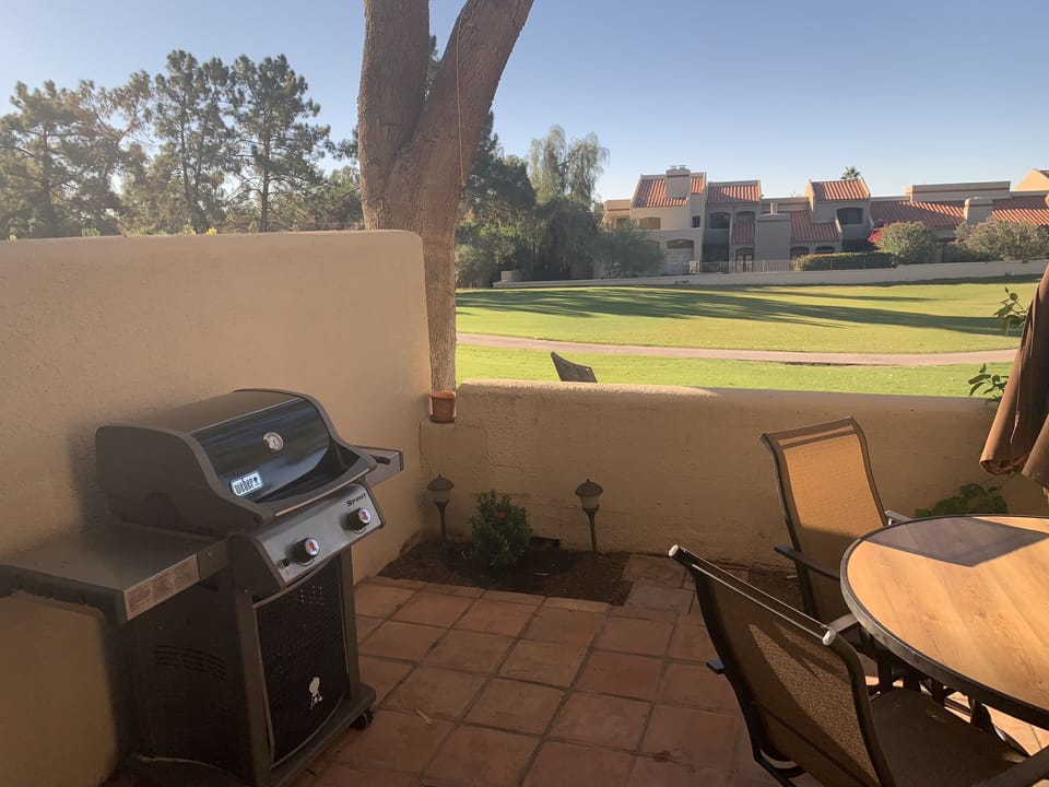 Webber BBQ on Patio