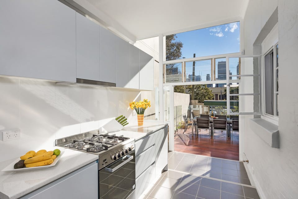 Enjoy cooking in a fully equipped brand new kitchen & then dining either outside