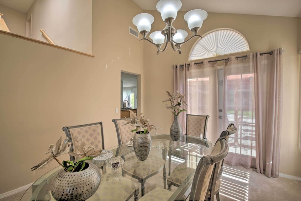 Share formal meals with your loved ones at the 6-person table.