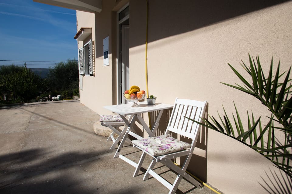 Relaxing moments on veranda