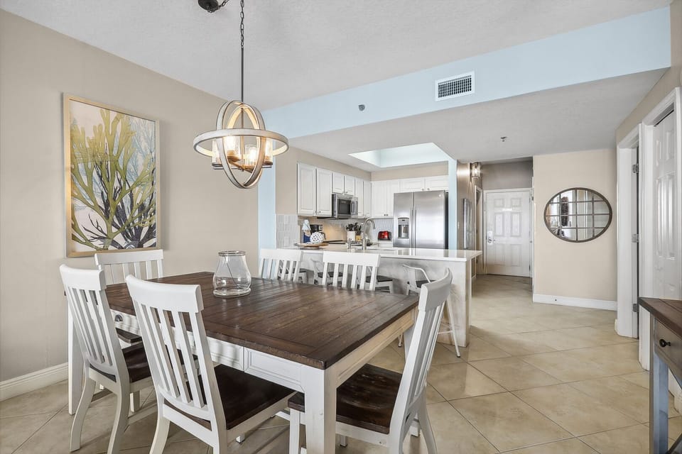 Dining and kitchen area