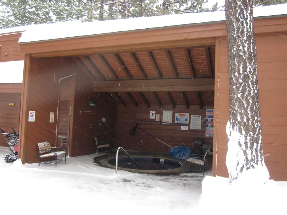 Enclosed(covered) Jacuzzi w/ Sauna and dressing rooms in His and Hers Bathrooms.
