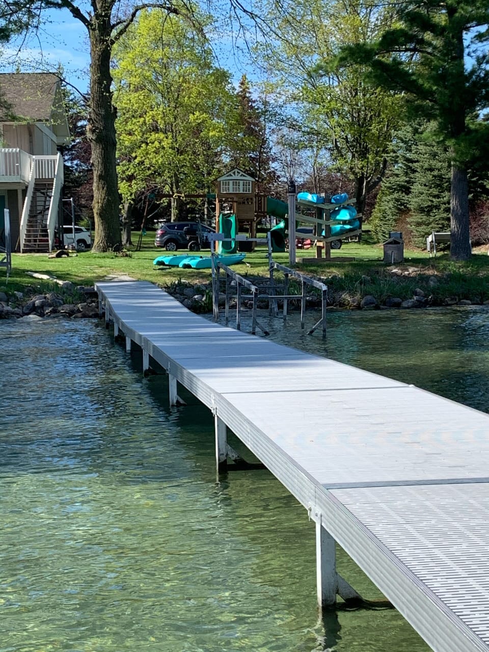 Twin Bay composite dock - no splinters from this dock!