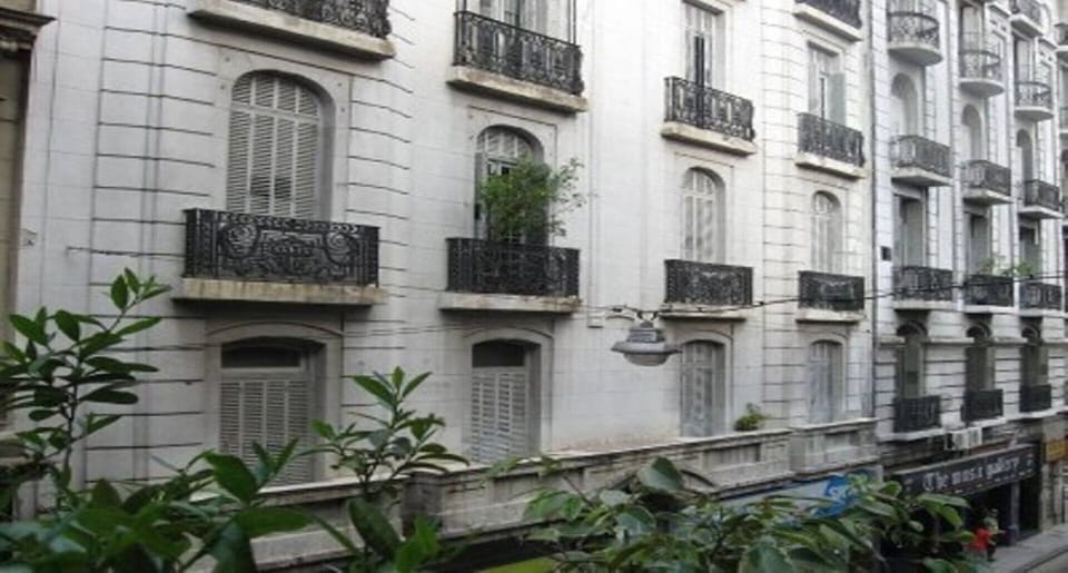 View of beautiful buildings seen from the balconies.