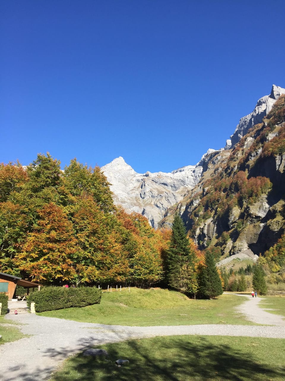 View of valley walk at Sixt Fer a Cheval.