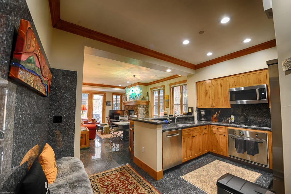 Fully stocked kitchen with high end appliances and everything you need