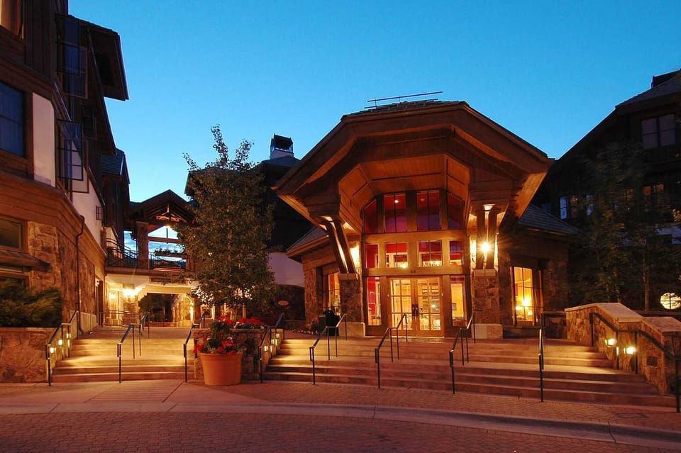 Entrance to resort lobby - you'll check in here at the front desk.