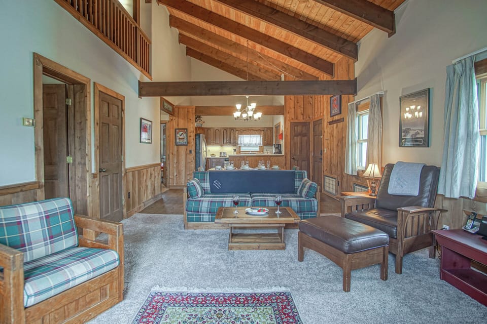 The main level has an open concept.