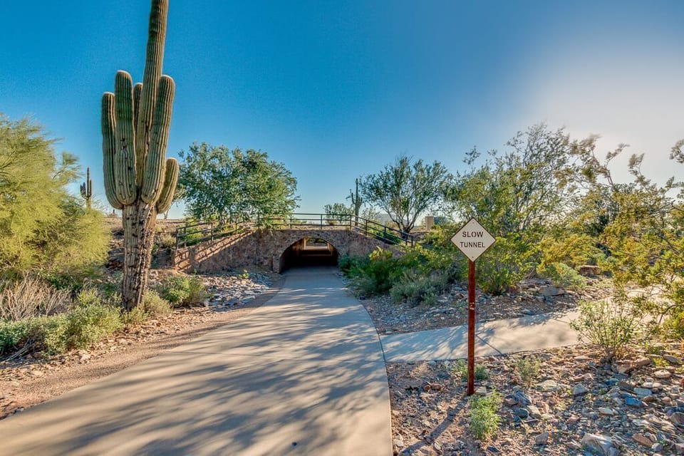 Paved trails start 3 mins from the front door!
