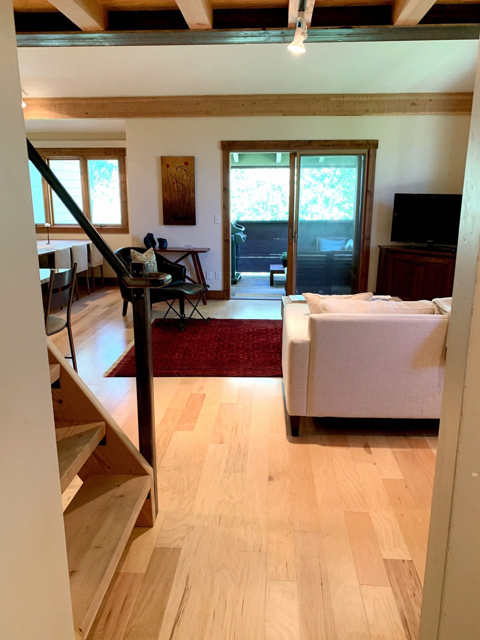 Looking into living room from entry.