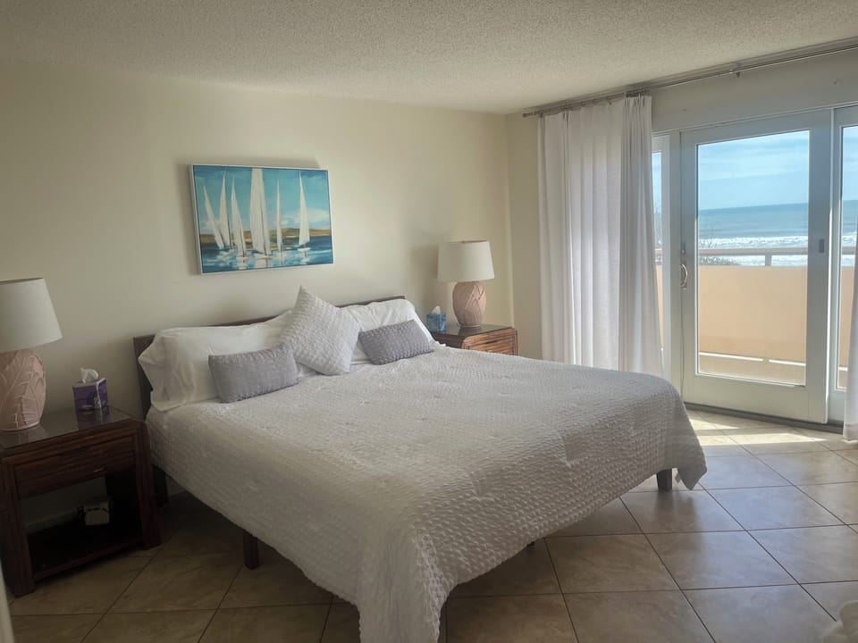 Master bedroom with ocean view