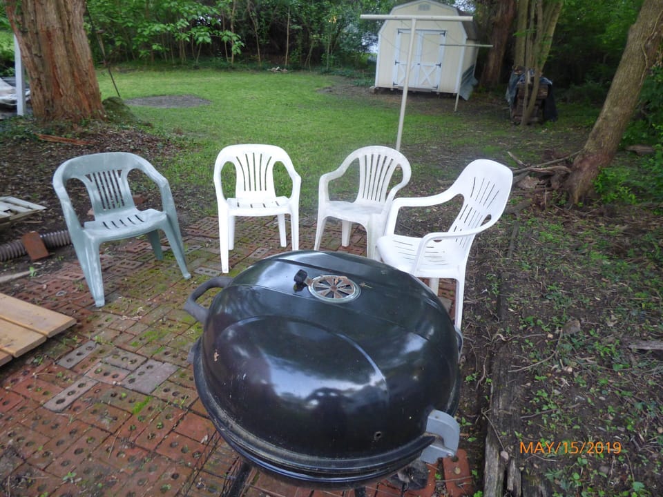 Come Bar-b-q on the back brick patio!