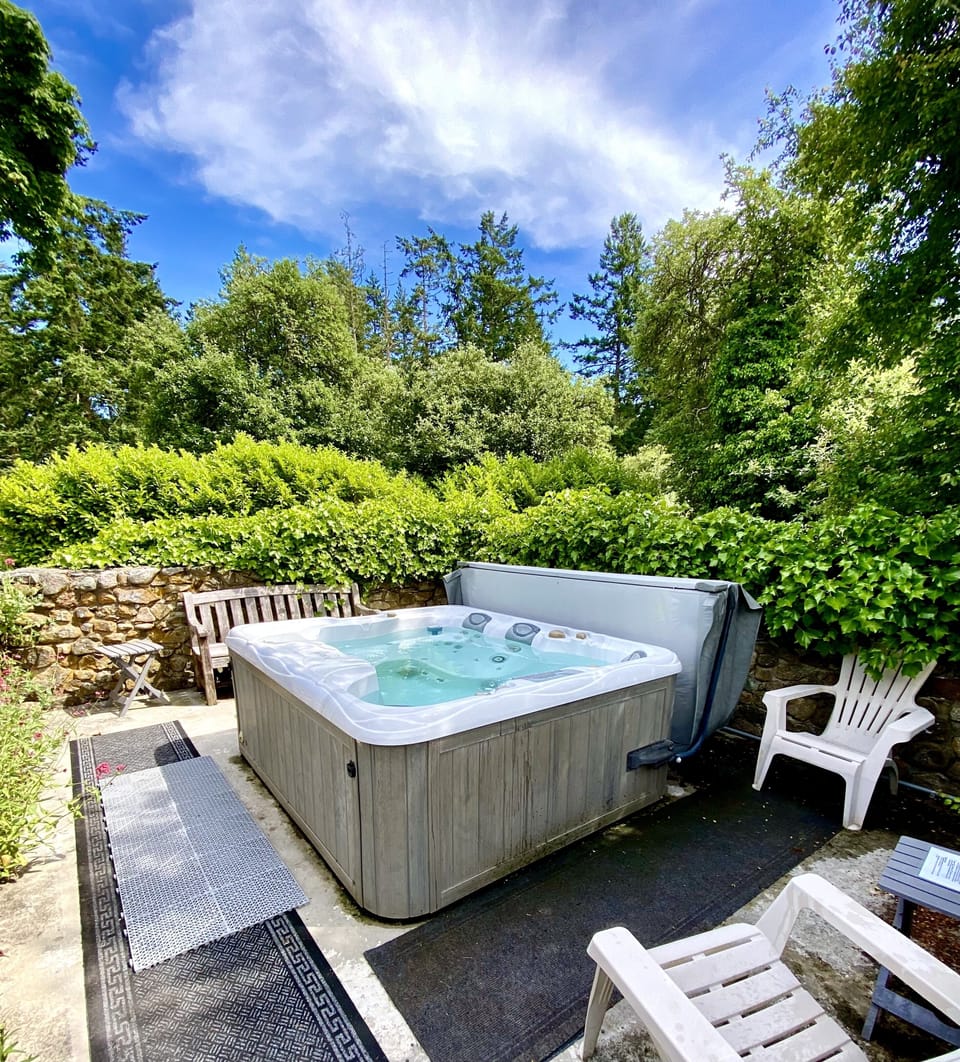 Hot tub area