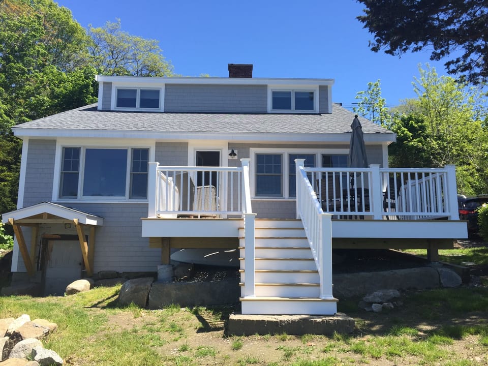 Back of House facing Lobster Cove, on the water