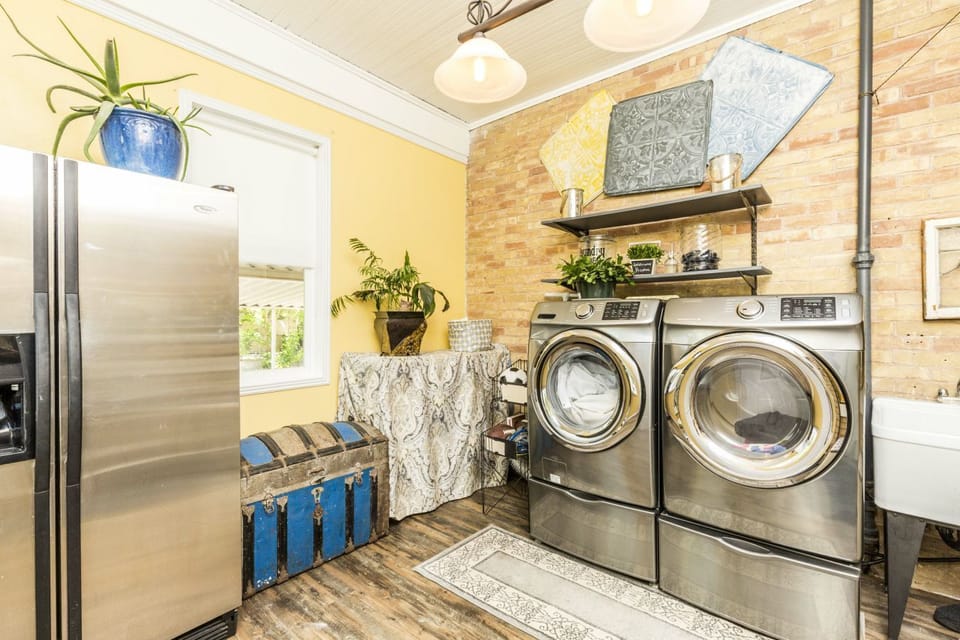 Laundry facility is for guest use as well. (we removed the refrigerator though