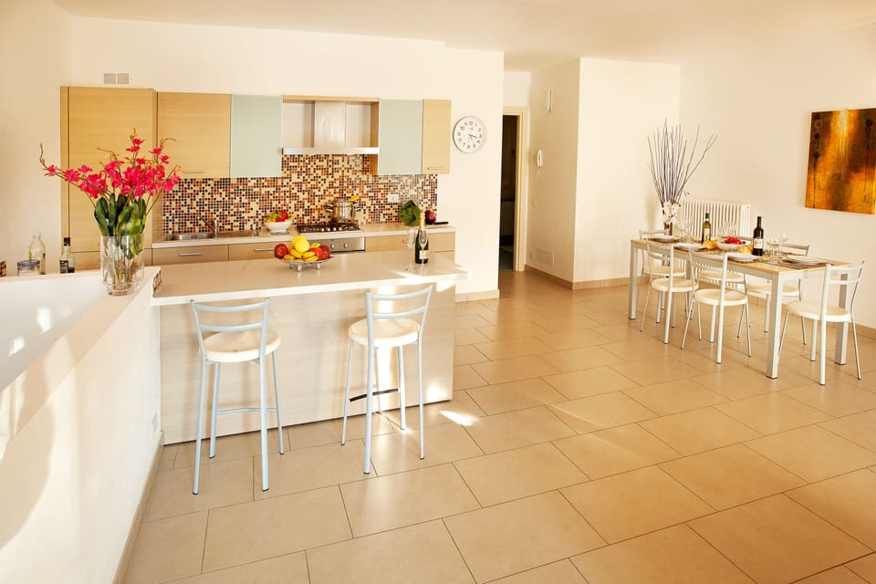 The kitchen diner.