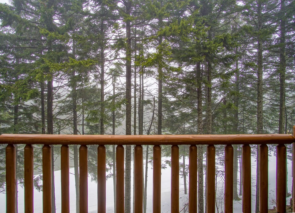 The view from the balcony the hot tub is on!