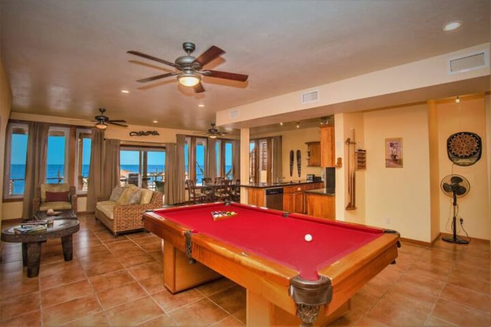 Gaming Suite with stunning ocean view.