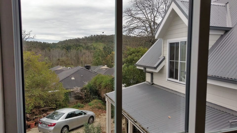 Looking out to the hills