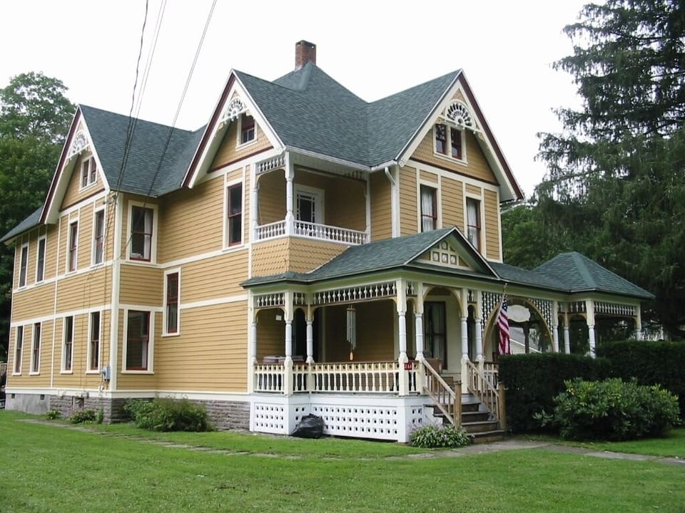 Weeping Willow's side view and great lawn area
