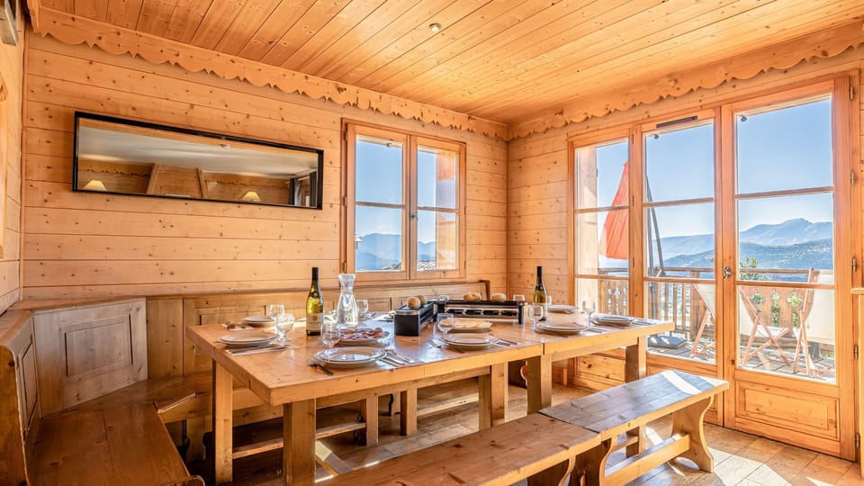 Share meals and laughs at the dining table.