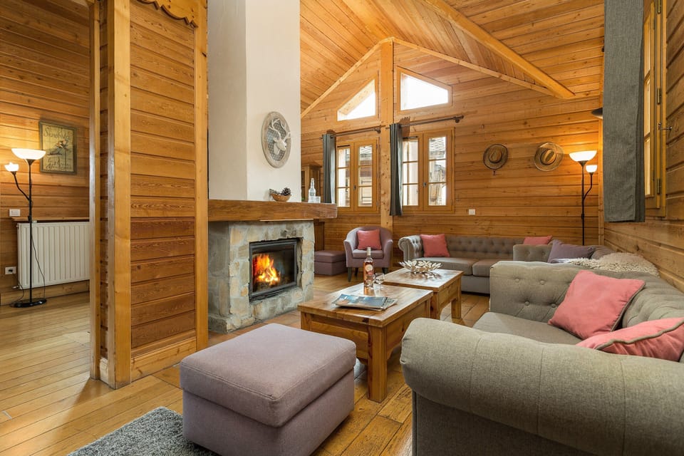 Relax in the bright living area after a wonderful day outside.