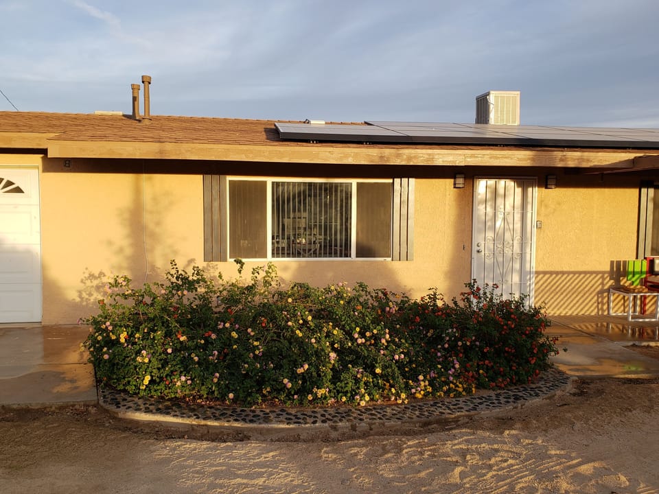 Front view of the house.