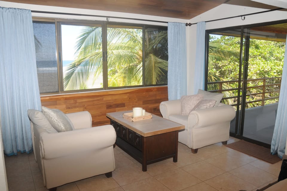 view of ocean from upstairs master bedroom