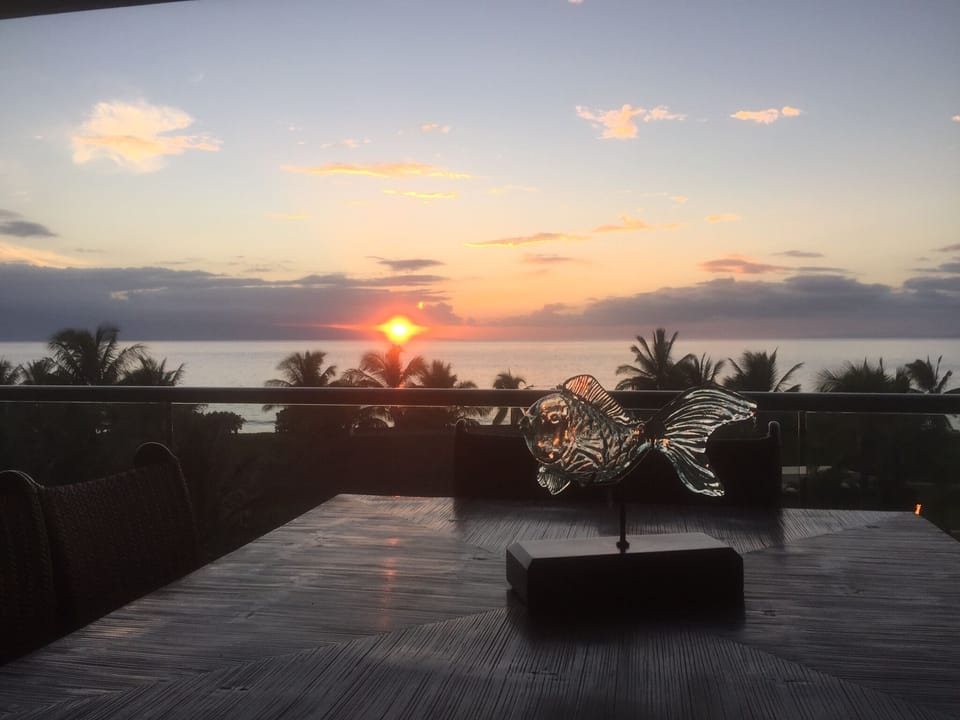 Sunset view from our lanai