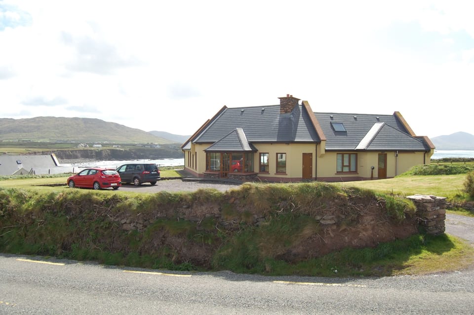 Front View of Home *please note new paint color which is green