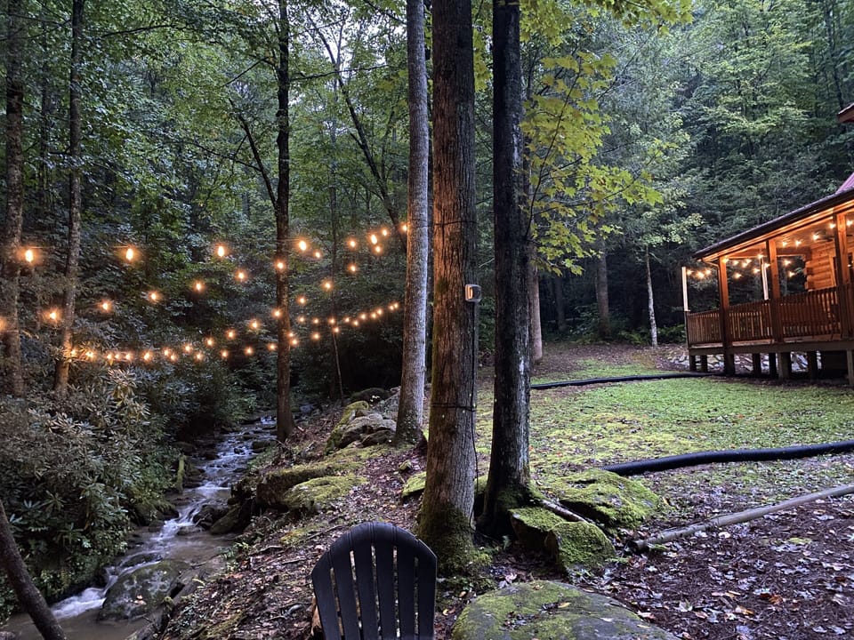 Evening string lights