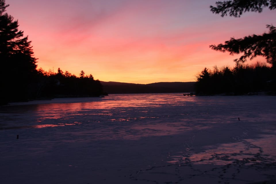 Beautiful view overlooking the lake