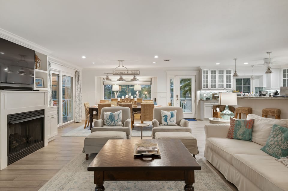 The open living area is ideal for making family memories!