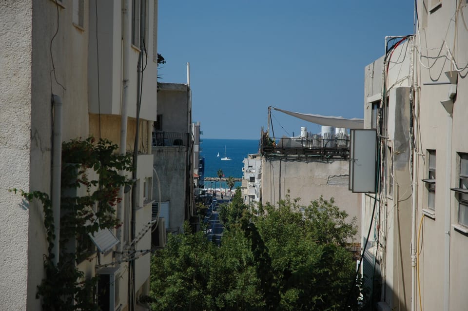 Blue sea and open sky
view from the roof