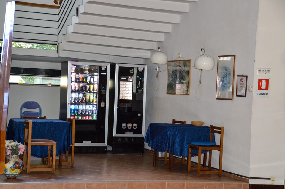 Vending machines in the lobby