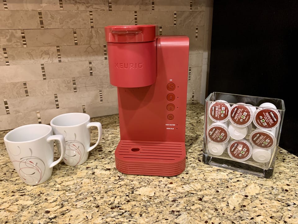 Keurig Coffeemaker (there is also a drip coffeemaker in the pantry)