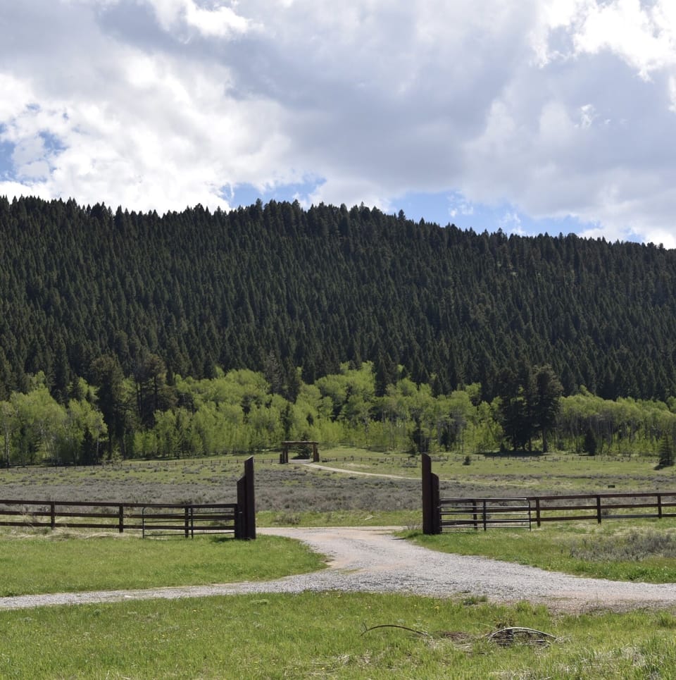 View from front door..front entry to 
Fisher Point Lodge
