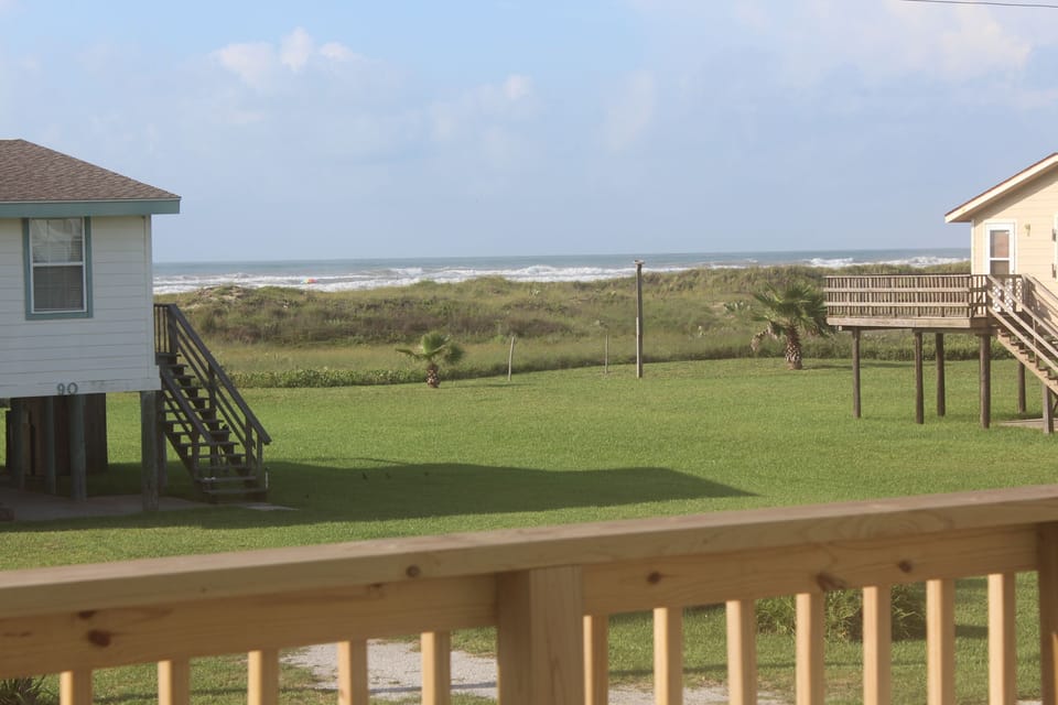Spacious balcony with sea views and quiet, refreshing breezes.