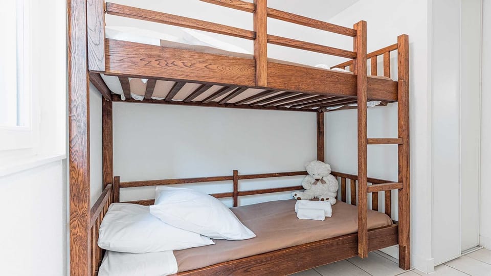 There’s lots of room for the kids in the bunk bed!