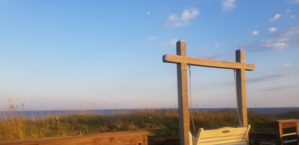 Boardwalk is a half-hour walk/ 5 minute drive